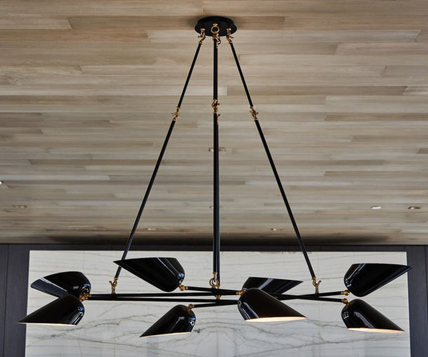 Zia Priven Axis Diamond Chandelier Black