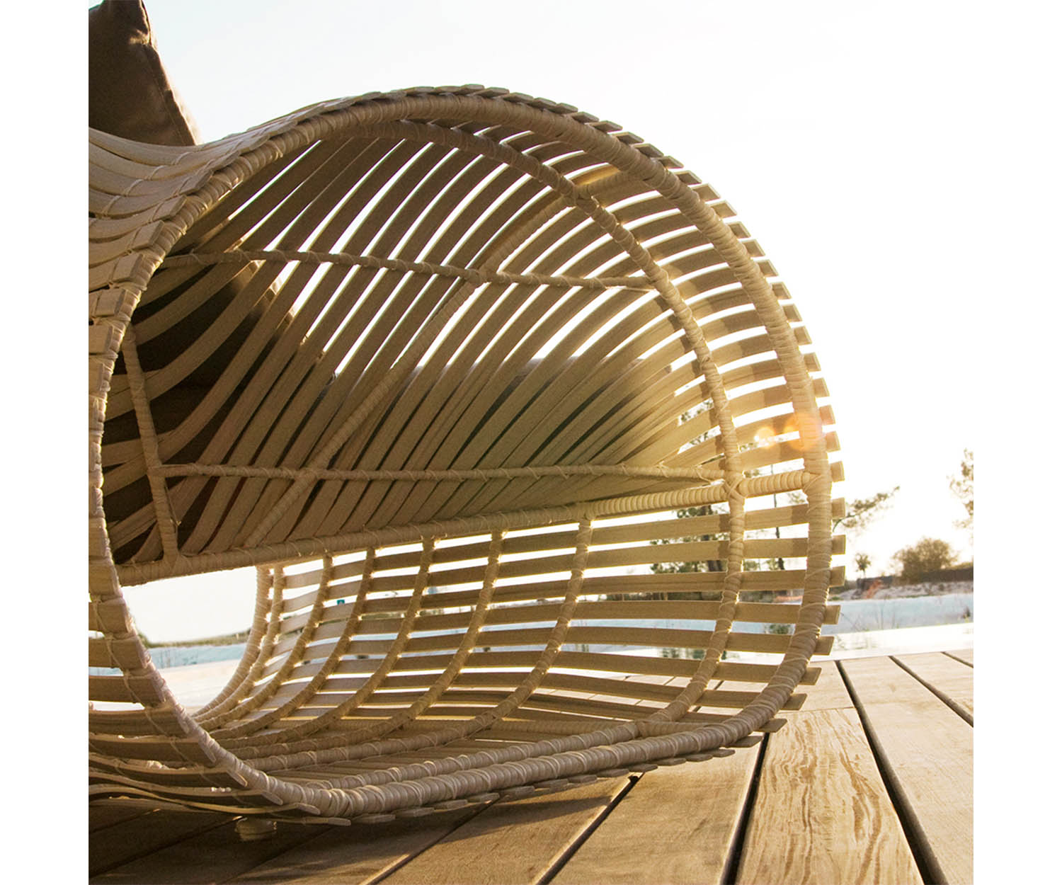 High end Lolah Loveseat by Kenneth Cobonpue Casa Design