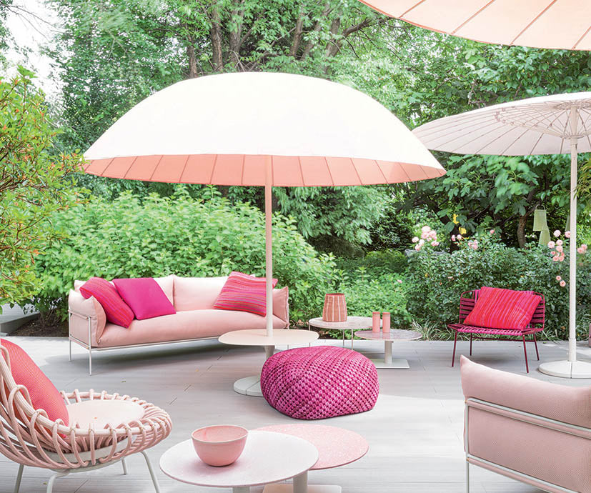 Modern and Comfortable Maglia Rasata Outdoor Cushions by Paola Lenti Casa Design Group