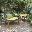 Maia Teak Marengo Relax Chair by Kettal featuring Marengo braided rope, teak legs, and a fog laminate seat cushion, luxury outdoor lounge chair for patios and terraces | Casa Design Group