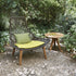 Maia Teak Marengo Relax Chair by Kettal featuring Marengo braided rope, teak legs, and a fog laminate seat cushion, luxury outdoor lounge chair for patios and terraces | Casa Design Group