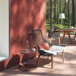 Maia Teak Marengo Relax Chair by Kettal featuring Marengo braided rope, teak legs, and a fog laminate seat cushion, luxury outdoor lounge chair for patios and terraces | Casa Design Group