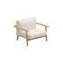 Comfortable Teak Frame Mambo Lounge Outdoor Armchair by Royal Botania Casa Design Group