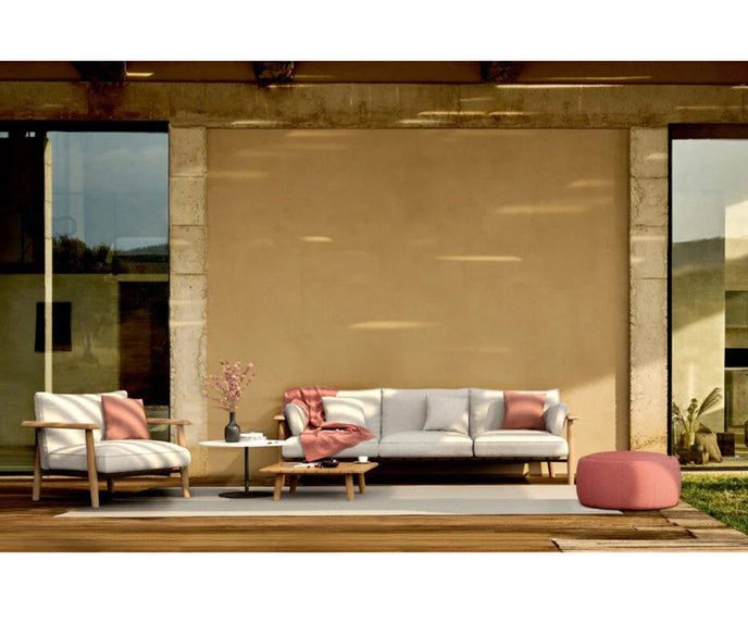 Teak Frame Bohemian Mambo Outdoor Lounge Coffee Table by Royal Botania Casa Design Group