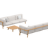 Bohemian Teak Frame Mambo Outdoor Lounge Furniture Set by Royal Botania Casa Design Group