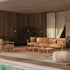 Bohemian Teak Frame Mambo Outdoor Lounge Furniture Set by Royal Botania Casa Design Group