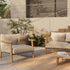 Bohemian Teak Frame Mambo Outdoor Lounge Furniture Set by Royal Botania Casa Design Group