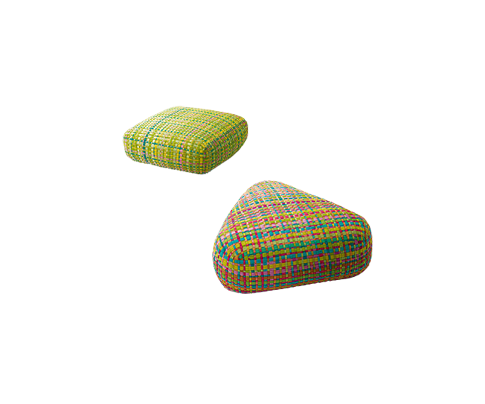 Luxury Millefiori Outdoor Pouf by Paola Lenti Casa Design Group