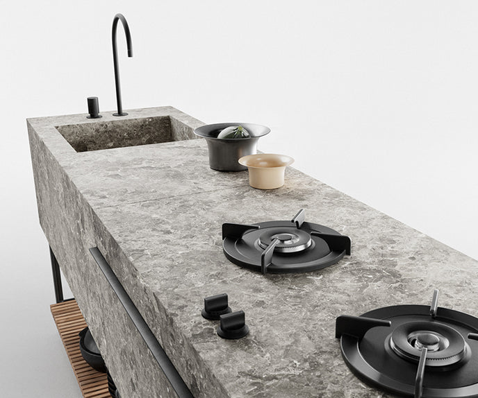 High end Outdoor Base Kitchen Double Configuration by Kettal Casa Design