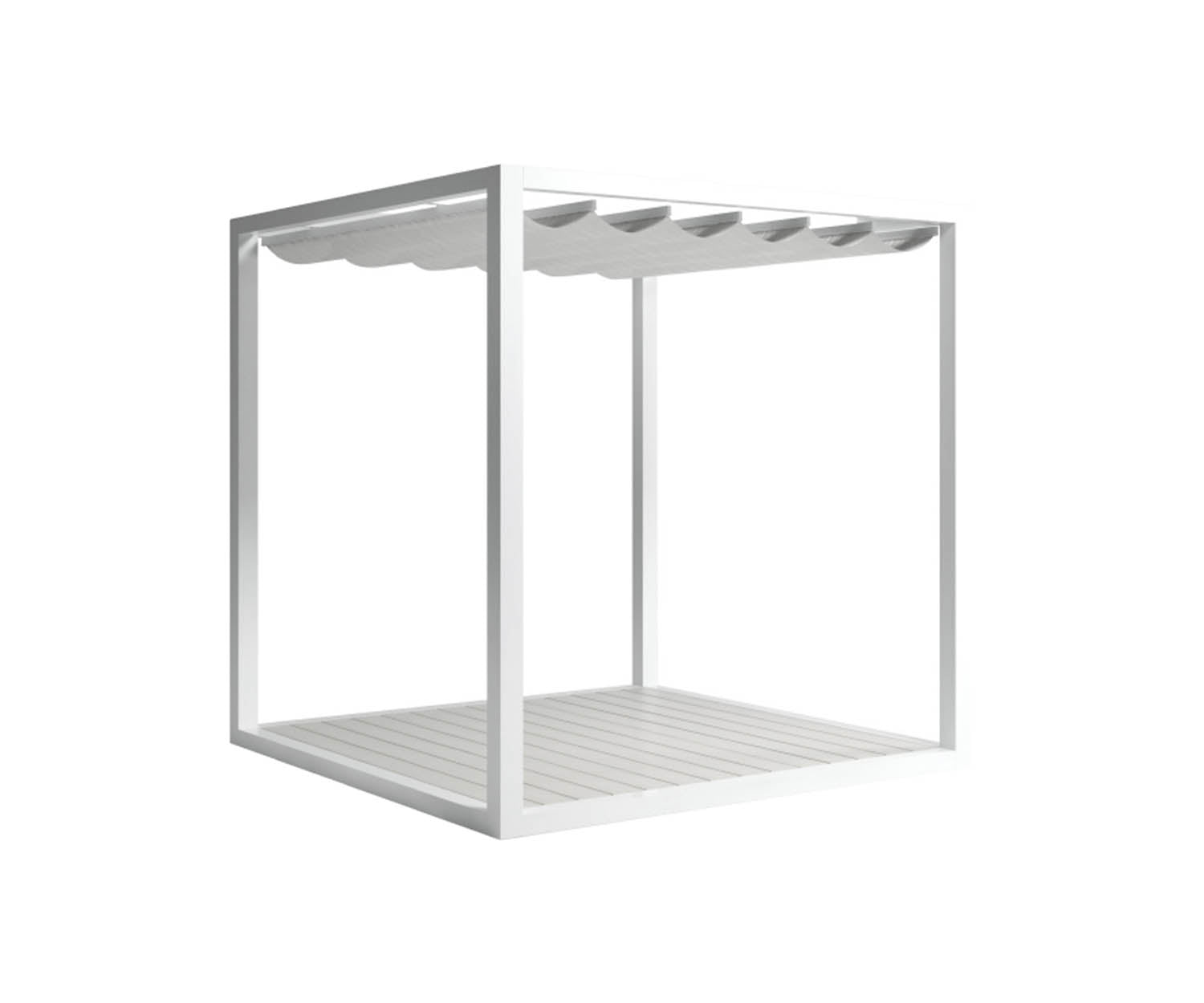 High end Floor Pergola Folding Roof Pavilion by Gandia Blasco Casa Design
