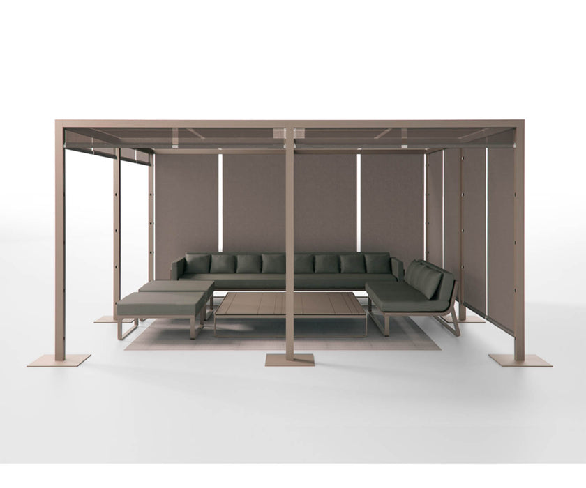 High end Pergola Mobile Canvas Roof Pavilion by Gandia Blasco Casa Design