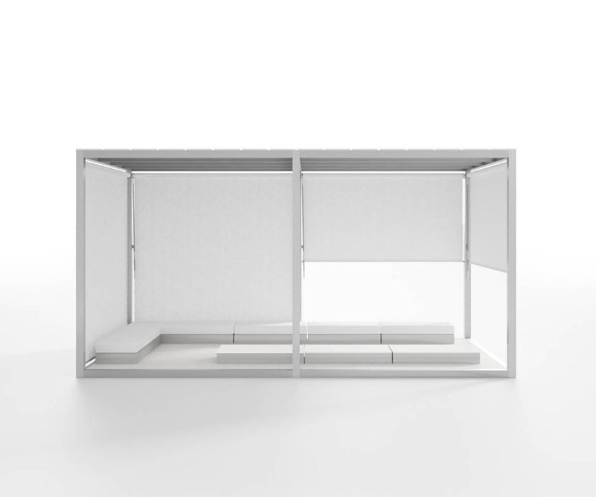 High end Floor Pergola Polyethylene Roof Pavilion by Gandia Blasco Casa Design