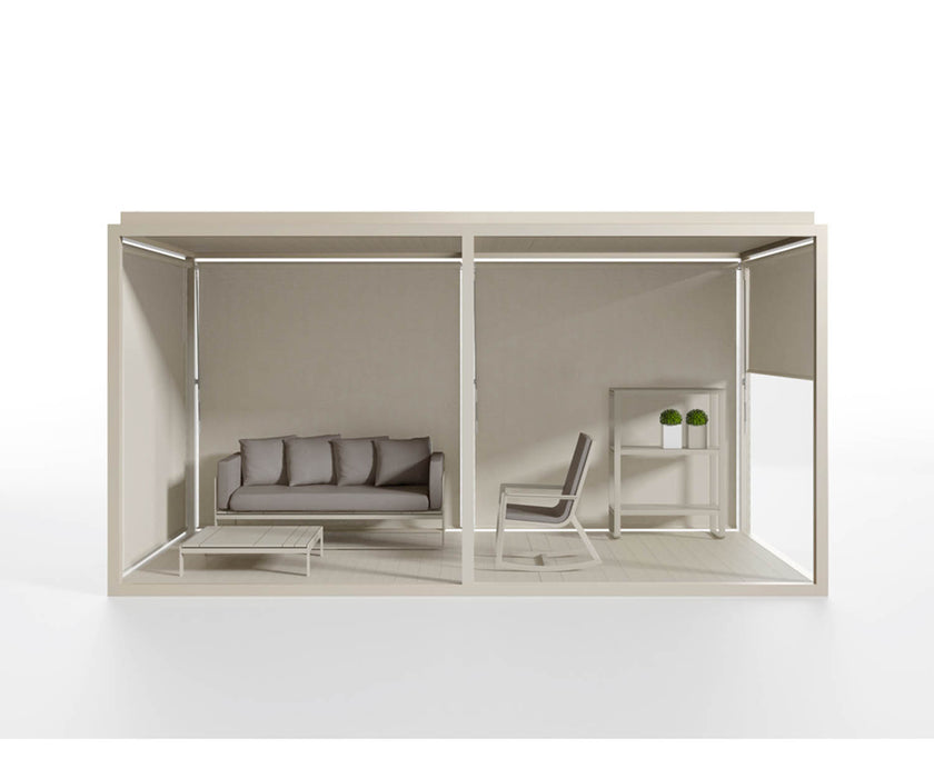 High end Floor Pergola Light Roof Pavilion by Gandia Blasco Casa Design