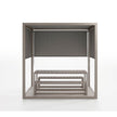 High end Floor Pergola Fixed Canvas Roof Pavilion by Gandia Blasco Casa Design