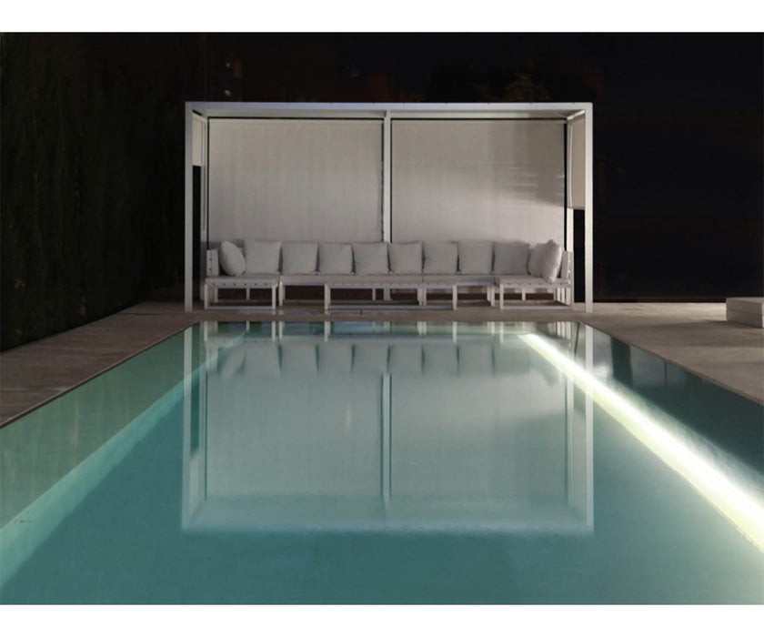 High end Pergola Fixed Canvas Roof Pavilion by Gandia Blasco Casa Design