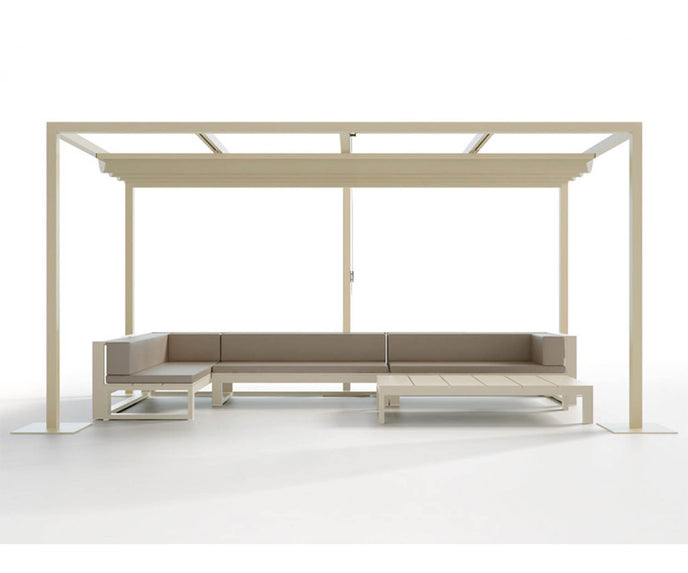 High end Pergola Folding Roof Pavilion by Gandia Blasco Casa Design