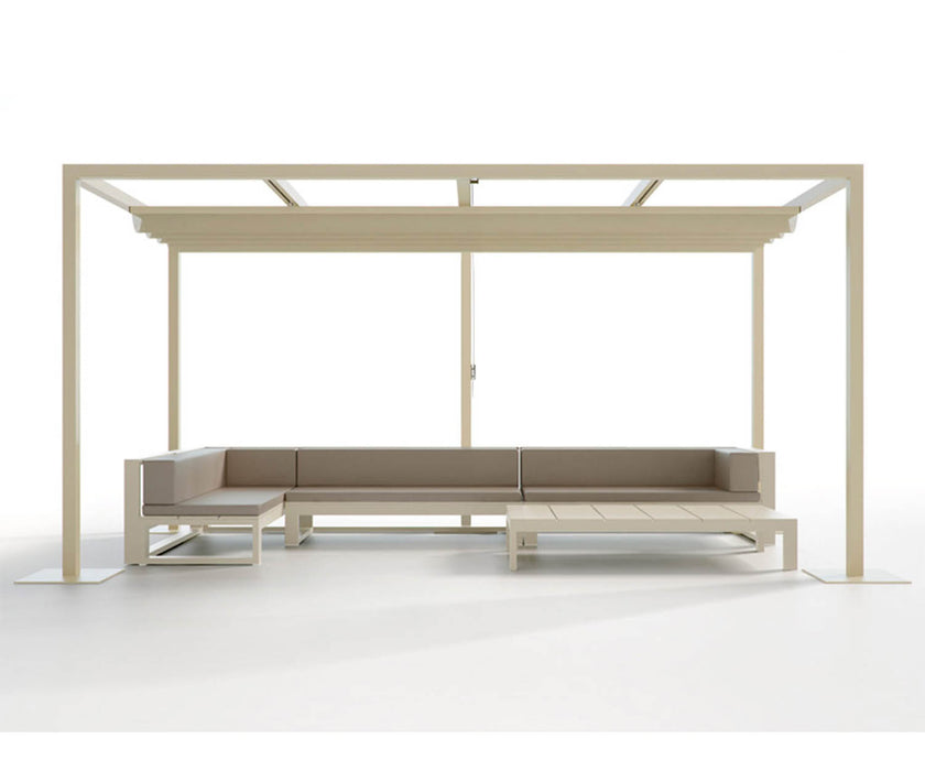High end Pergola Folding Roof Pavilion by Gandia Blasco Casa Design