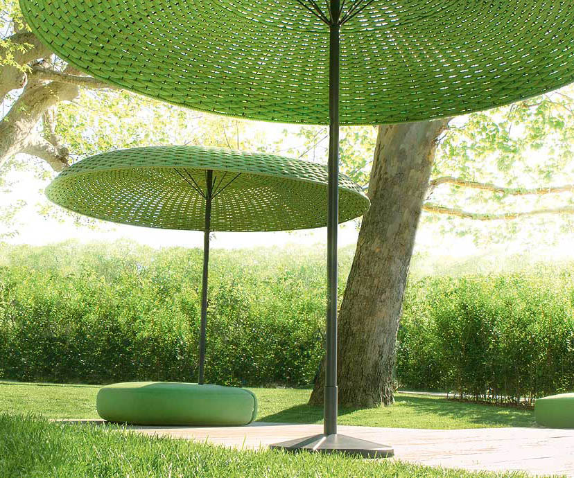 Unique Mogambo Outdoor Parasol by Paola Lenti with Stainless Steel Frame Casa Design Group