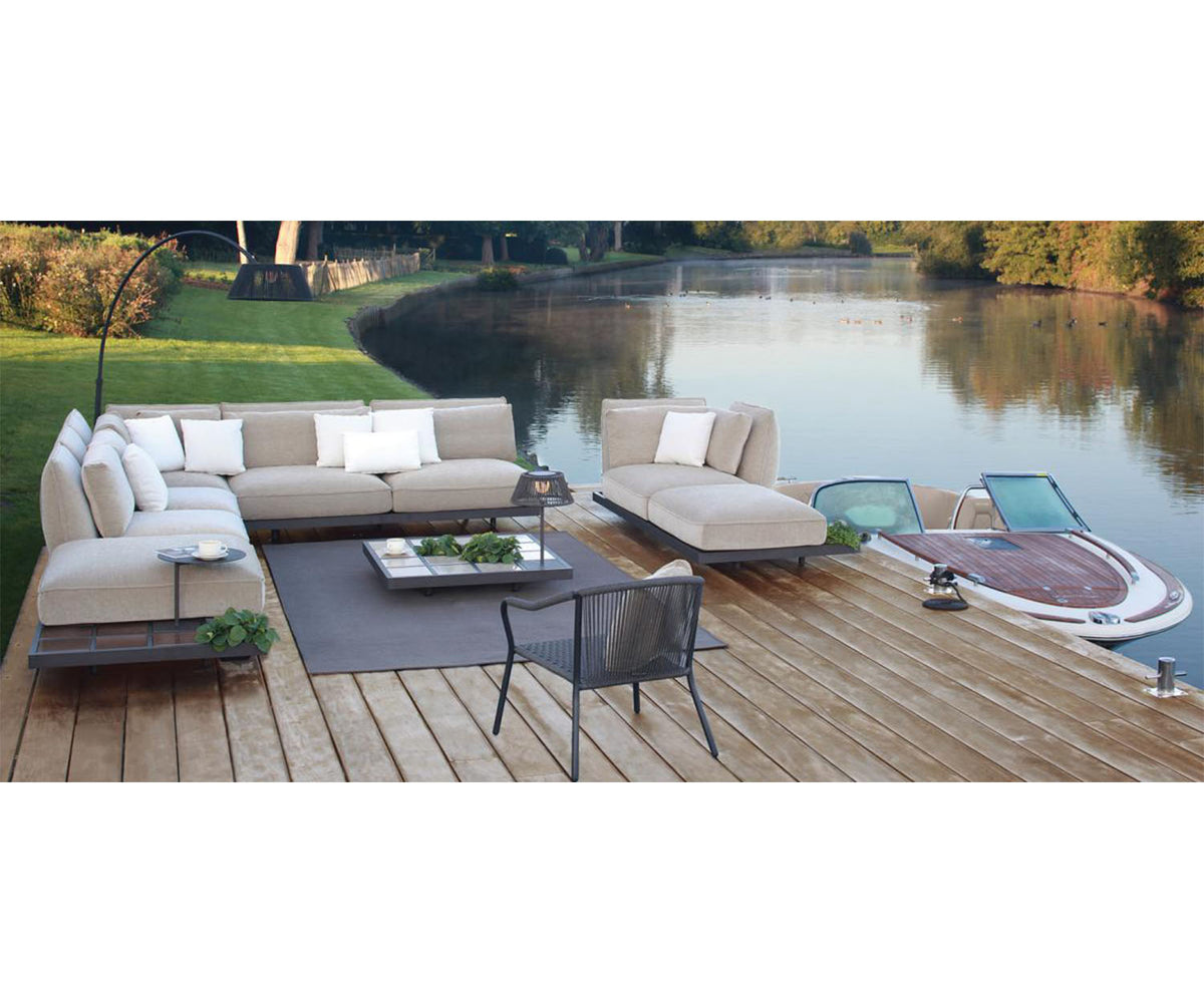 Stylish and Durable Mozaix Outdoor Aluminium Lounge Set by Royal Botania Casa Design Group