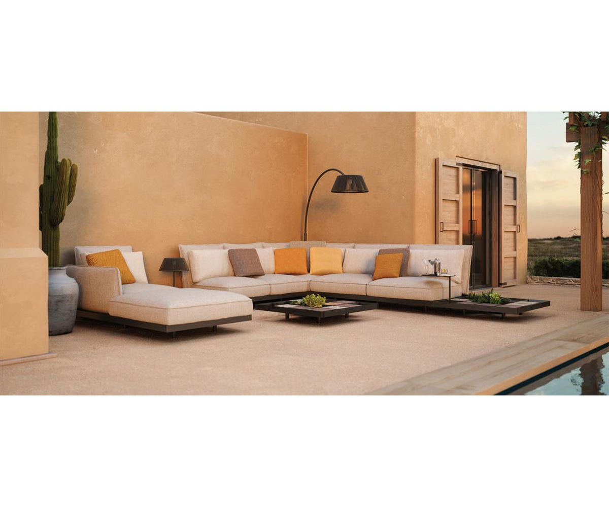 Stylish and Durable Mozaix Outdoor Aluminium Lounge Set by Royal Botania Casa Design Group