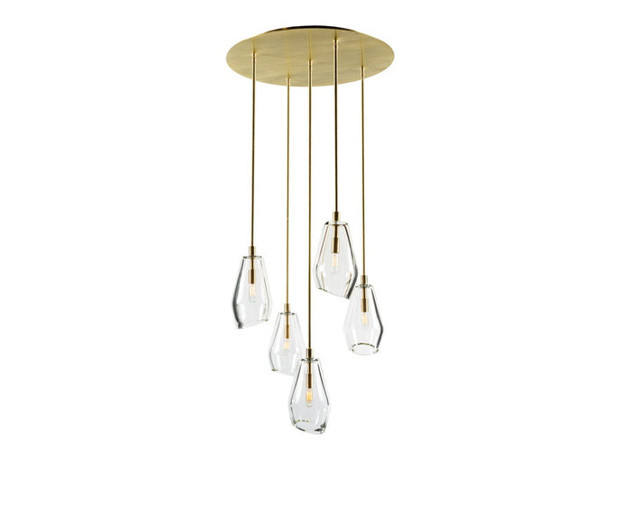 High end Muse Round Chandelier by Zia Priven Casa Design