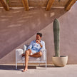 Contemporary Natal Alu Lounge Chair by Tribù | Casa Design Group