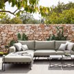 Elegant Natal Alu Outdoor 2-Seater Sofa with Customizable Options and Water-repellent Cushions | Casa Design Group