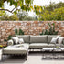 Elegant Natal Alu Outdoor 2-Seater Sofa with Customizable Options and Water-repellent Cushions | Casa Design Group