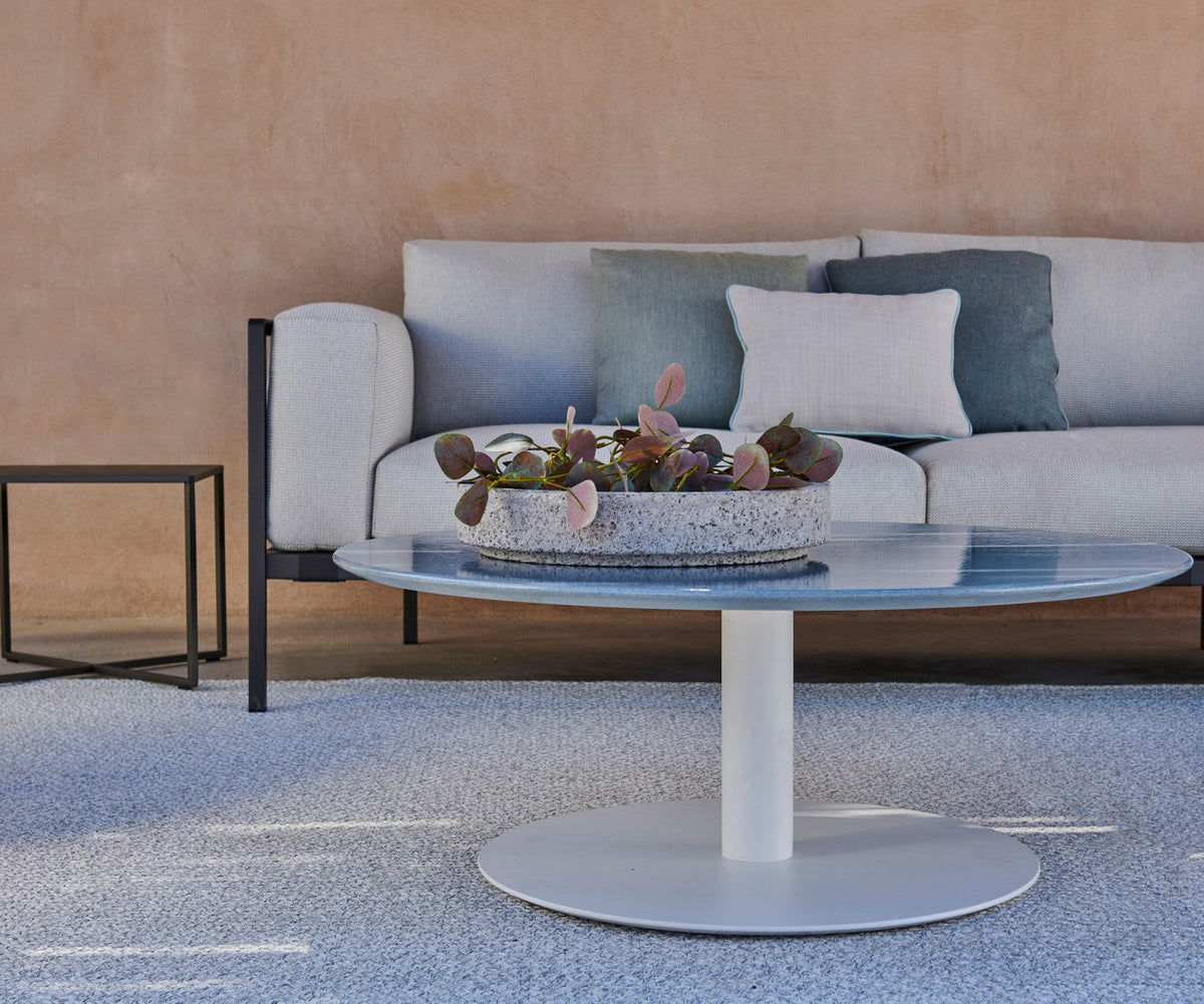 Elegant Natal Alu Outdoor Sofa with Customizable Options and Water-repellent Cushions | Casa Design Group