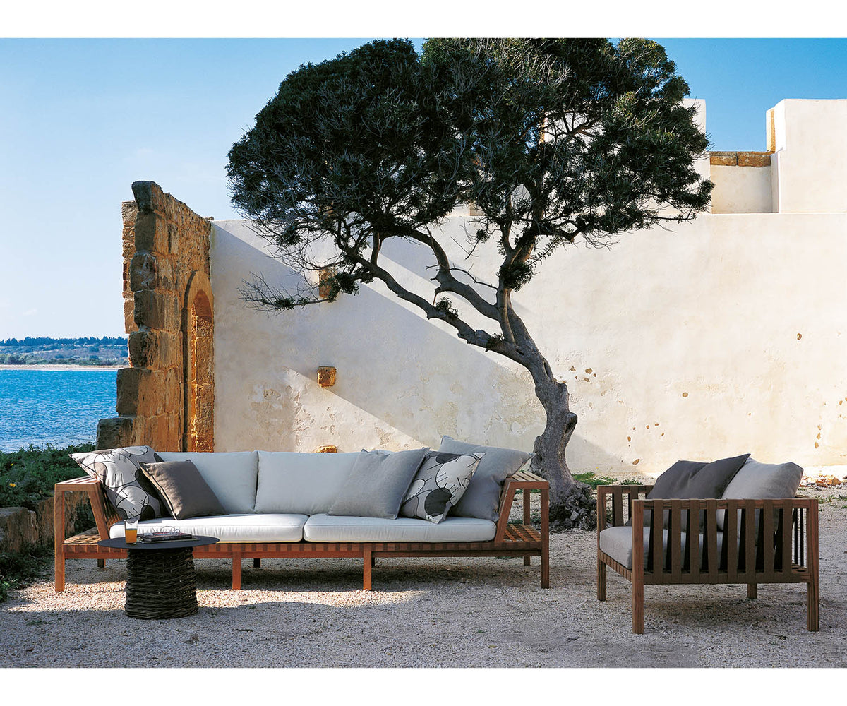 Stylish Network 130 Outdoor Teak Sofa by Roda|  Casa Design Group