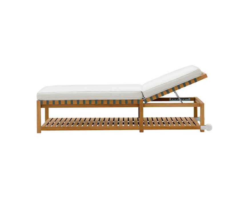 Stylish Teak Network 142 Outdoor Sunlounger by Roda | Casa Design Group