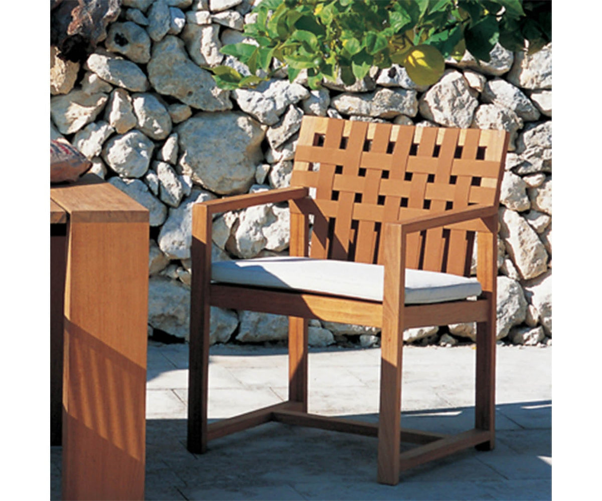 Contemporary Teak Network 168 Outdoor Lounge Chair by Roda | Casa Design Group