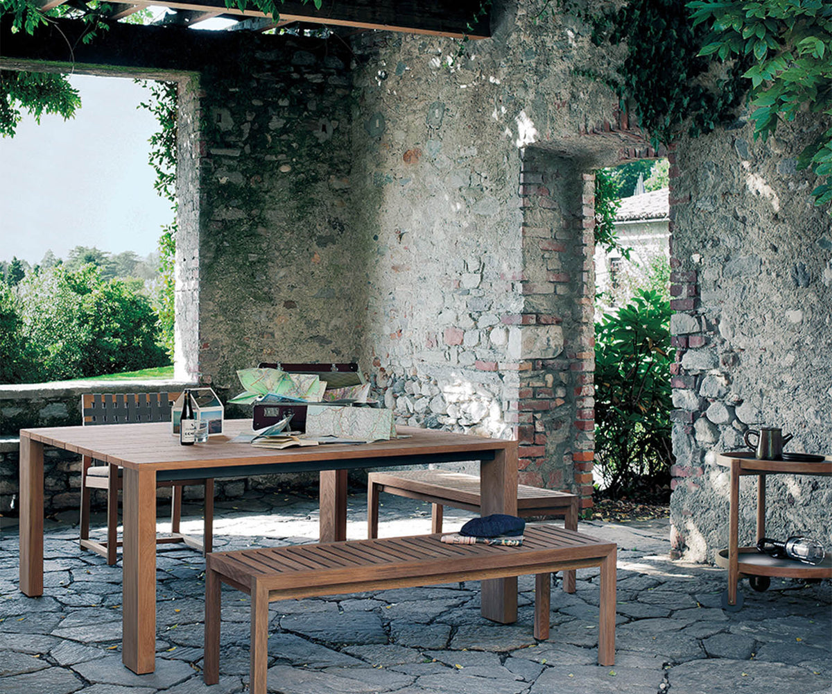 Luxury Teak Network Outdoor Benches by Roda | Casa Design Group