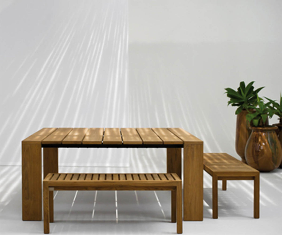 Luxury Teak Network Outdoor Benches by Roda | Casa Design Group