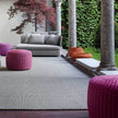 Stylish Nido Pouf by Paola Lenti Modern with Handwoven Rope Cord for Lounge Spaces Casa Design Group