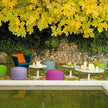 Stylish Nido Pouf by Paola Lenti Modern with Handwoven Rope Cord for Lounge Spaces Casa Design Group