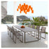 Luxury Ninix Extendable Outdoor Dining Table by Royal Botania Casa Design Group