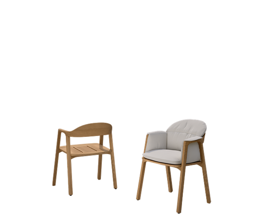 Luxury Nomad Outdoor Dining Chair by Tribù for high-end outdoor elegance | Casa Design Group
