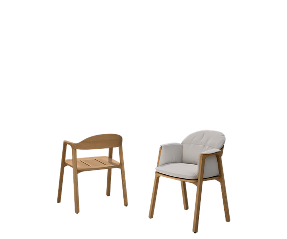 Luxury Nomad Outdoor Dining Chair by Tribù for high-end outdoor elegance | Casa Design Group