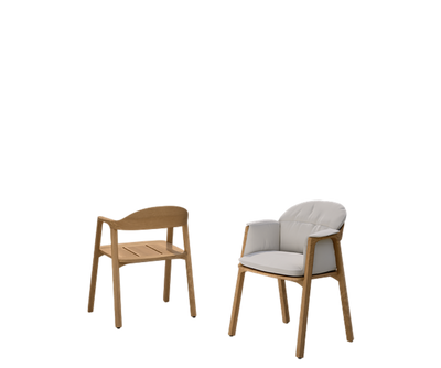 Luxury Nomad Outdoor Dining Chair by Tribù for high-end outdoor elegance | Casa Design Group