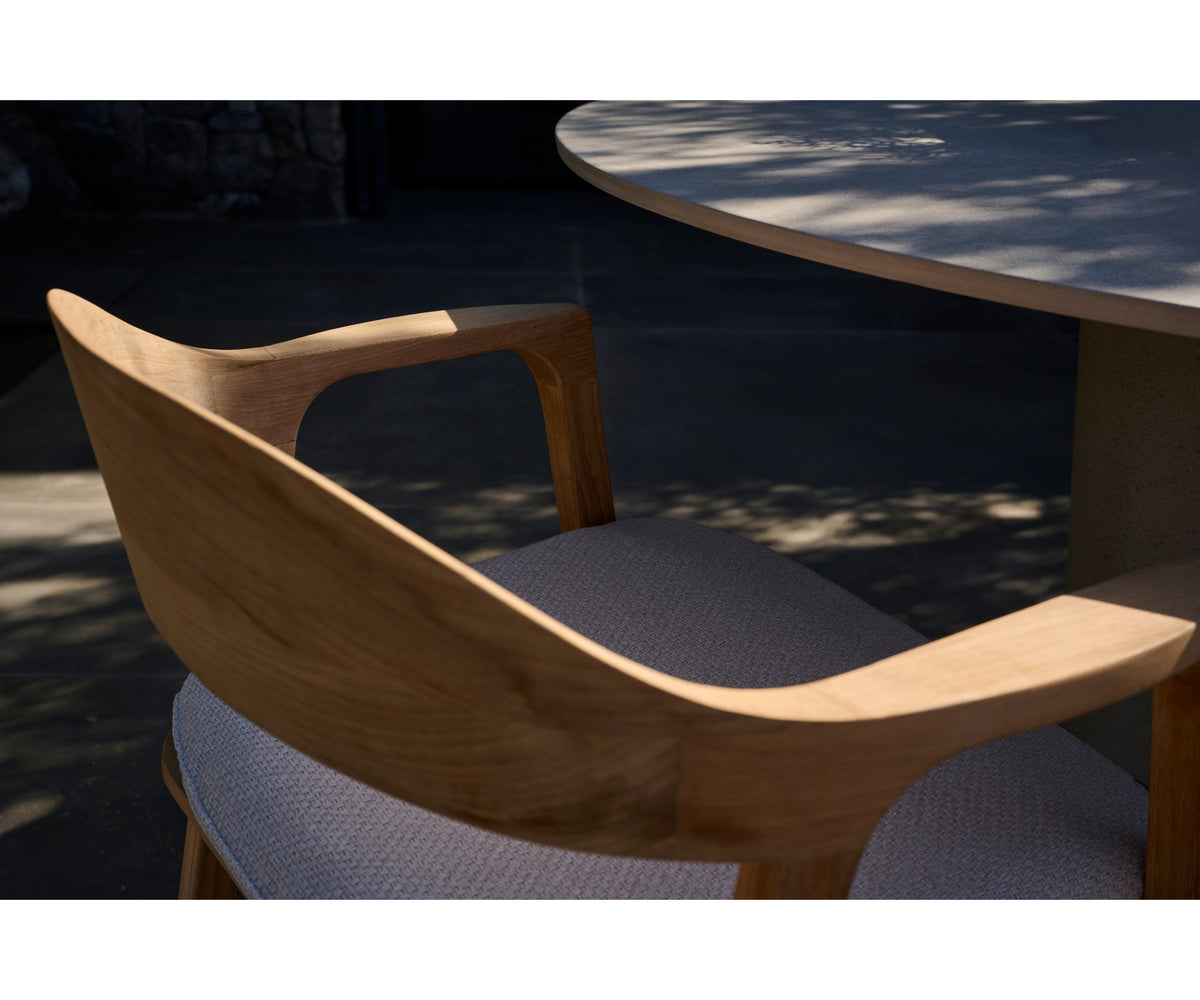 Luxury Nomad Outdoor Dining Chair by Tribù for high-end outdoor elegance | Casa Design Group