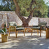 Cozy Nomad Outdoor Lounge Chair by Tribù in noble teak with deep cushioning | Casa Design Group