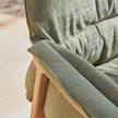 Cozy Nomad Outdoor Lounge Chair by Tribù in noble teak with deep cushioning | Casa Design Group