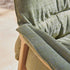 Cozy Nomad Outdoor Lounge Chair by Tribù in noble teak with deep cushioning | Casa Design Group