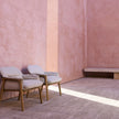 Cozy Nomad Outdoor Lounge Chair by Tribù in noble teak with deep cushioning | Casa Design Group