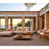 Cozy Nomad Outdoor Lounge Chair by Tribù in noble teak with deep cushioning | Casa Design Group