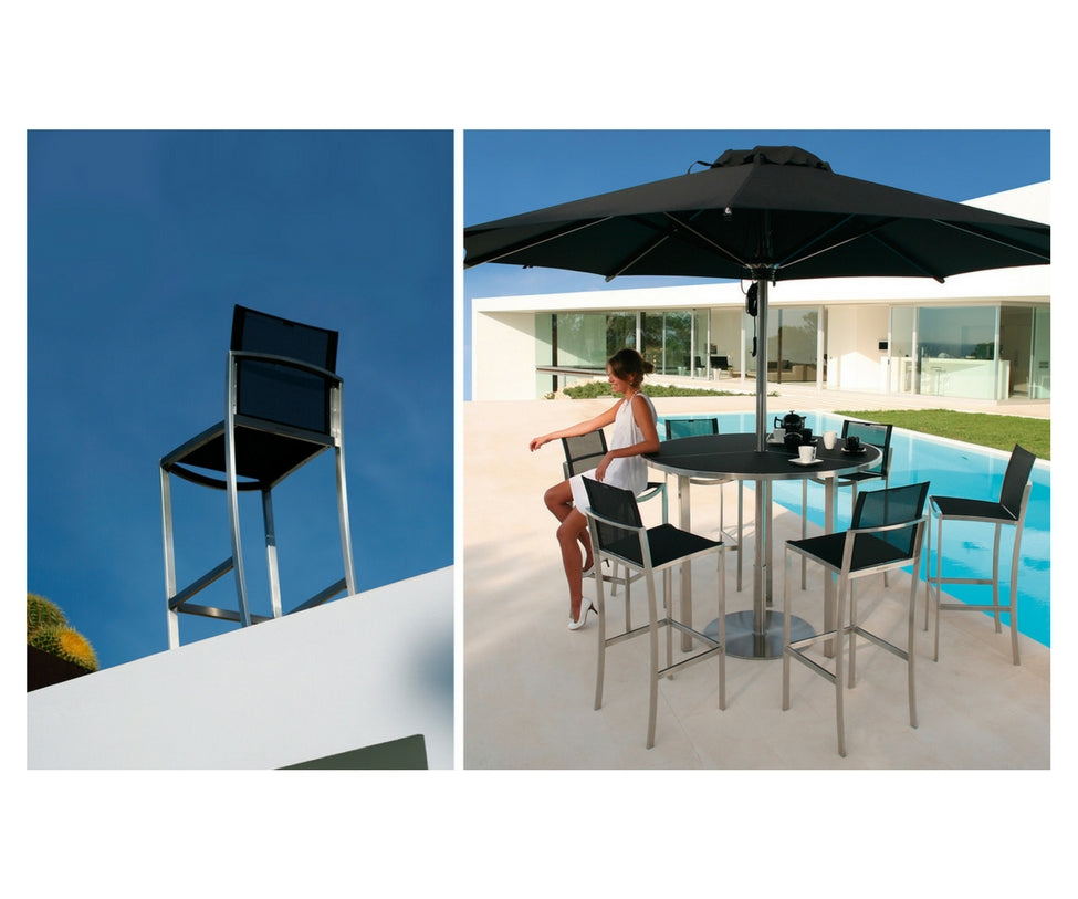 Stylish and Durable O-Zon Outdoor Barstool by Royal Botania Casa Design Group