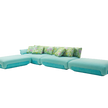 Comfortable Oasi Outdoor Modular Sofa Sectional with Removable Cushions by Casa Design