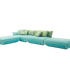 Comfortable Oasi Outdoor Modular Sofa Sectional with Removable Cushions by Casa Design