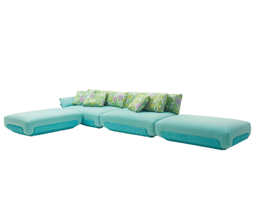 Comfortable Oasi Outdoor Modular Sofa Sectional with Removable Cushions by Casa Design